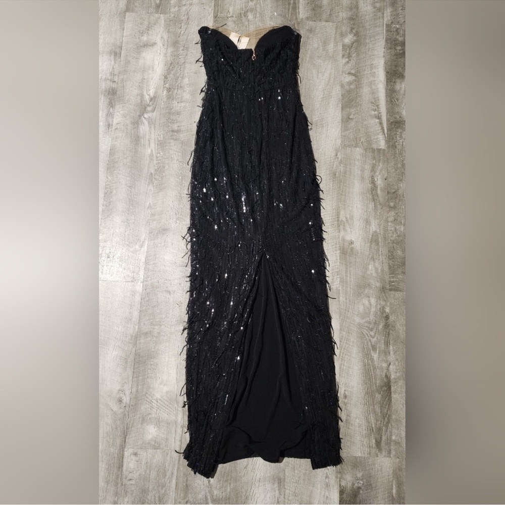 Nookie Black Strapless Sequin Gown - Picture 4 of 10